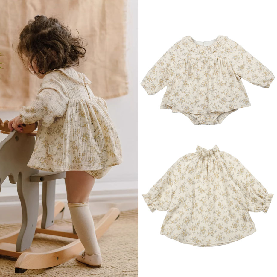 Baby Clothing Organic - Vestiti floreali della neonata vestiti della